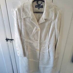 Anne Klein Cream Trench Coat